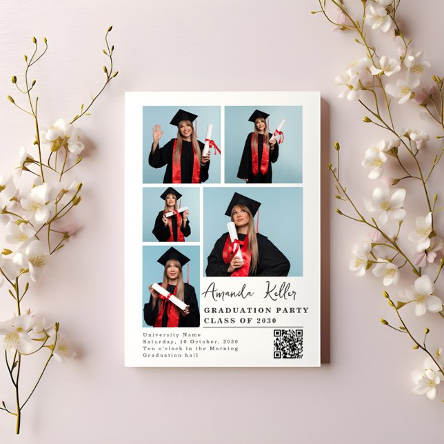 Invitación a una fiesta de graduación moderna (Subido por el creador)
