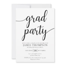 Invitación a una fiesta de graduación moderna - Fi