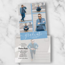 Invitación a una fiesta de graduación multifotogra