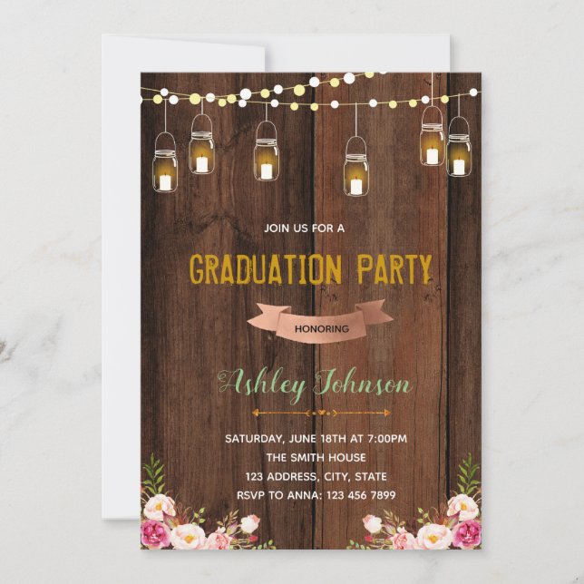 Invitación a una fiesta de graduación rusa (Anverso)