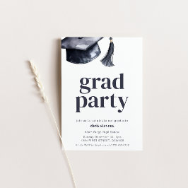 Invitación a una fiesta de graduación simple