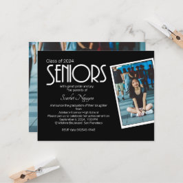 Invitación a una fiesta de graduación simple para