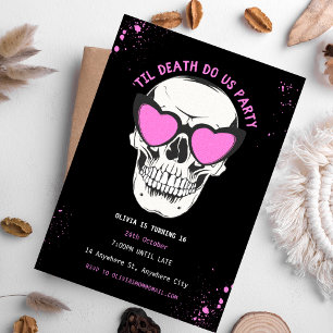 Invitación a una fiesta de grafitti Black and Pink