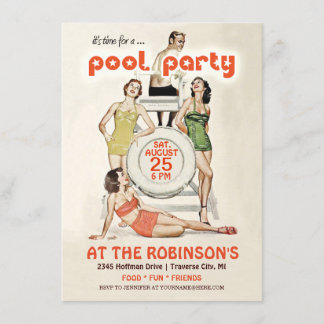 Invitación a una fiesta de grupo de cosechas retro