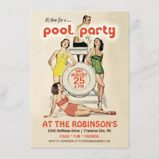 Invitación a una fiesta de grupo de cosechas retro