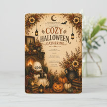 Invitación a una fiesta de Halloween Cottagecore a