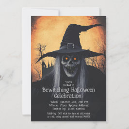 Invitación a una Fiesta de Halloween Embrujadora