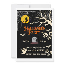 Invitación a una fiesta de Halloween espeluznante