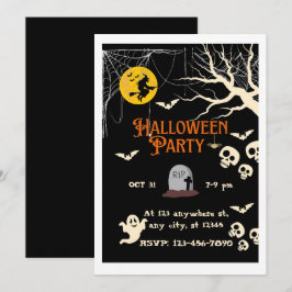 Invitación a una fiesta de Halloween espeluznante