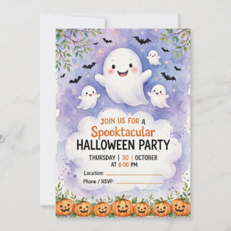 Invitación a una Fiesta de Halloween Espeluznante