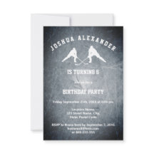 Invitación a una fiesta de hockey sobre hielo