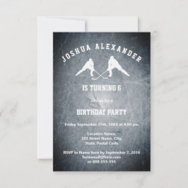 Invitación a una fiesta de hockey sobre hielo