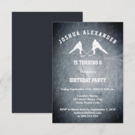 Invitación a una fiesta de hockey sobre hielo