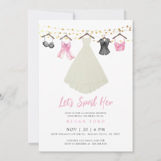 Invitación a una fiesta de lencería con vestimenta