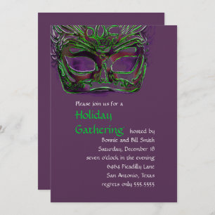 Invitación a una fiesta de máscaras y máscaras ver