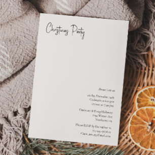 Invitación a una Fiesta de Navidad con Guión Moder