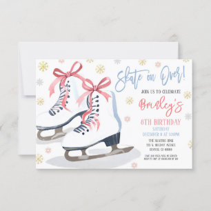 Invitación a una fiesta de patinaje sobre hielo