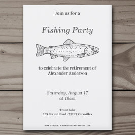 Invitación a una fiesta de pesca de truchas