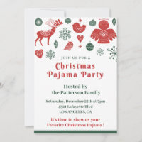 Invitación a una fiesta de pijamas para adultos In