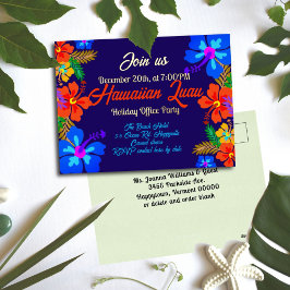 Invitación a una fiesta de postales en Luau, Hawái