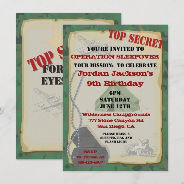 Invitación a una fiesta de resaca de duelo rústica (Anverso / Reverso)