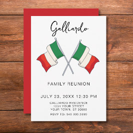 Invitación a una fiesta de reunión familiar italia