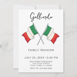 Invitación a una fiesta de reunión familiar italia