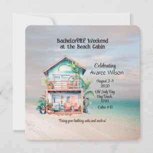 Invitación a una fiesta de soltera en Beach House