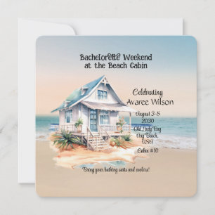 Invitación a una fiesta de soltera en Beach House