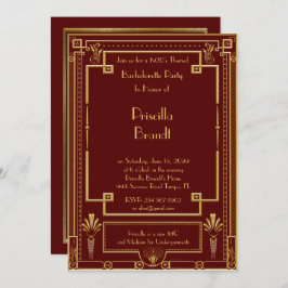 Invitación a una fiesta de soltera, gran Gatsby, r