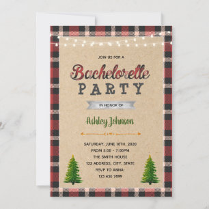 Invitación a una fiesta de soltería de Lumberjack