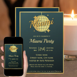 Invitación a una fiesta de soltero en la playa de 