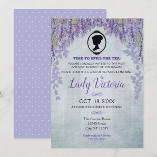 Invitación a una fiesta de té con ducha de novia L