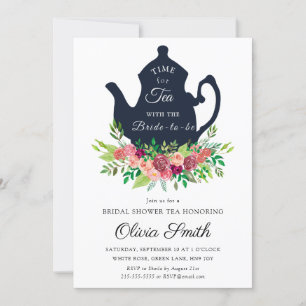Invitación a una fiesta de té de ducha de novia