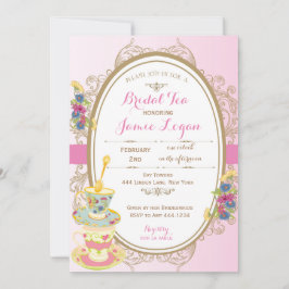 Invitación a una fiesta de té de ducha de novia
