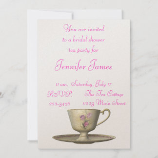 Invitación a una fiesta de té de ducha de novia