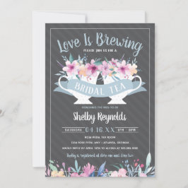 Invitación a una fiesta de té de ducha de novia co