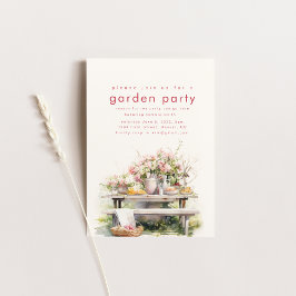 Invitación a una fiesta de té en el jardín acuátic