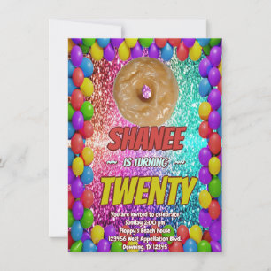 Invitación a una Fiesta Divertida de Postres para