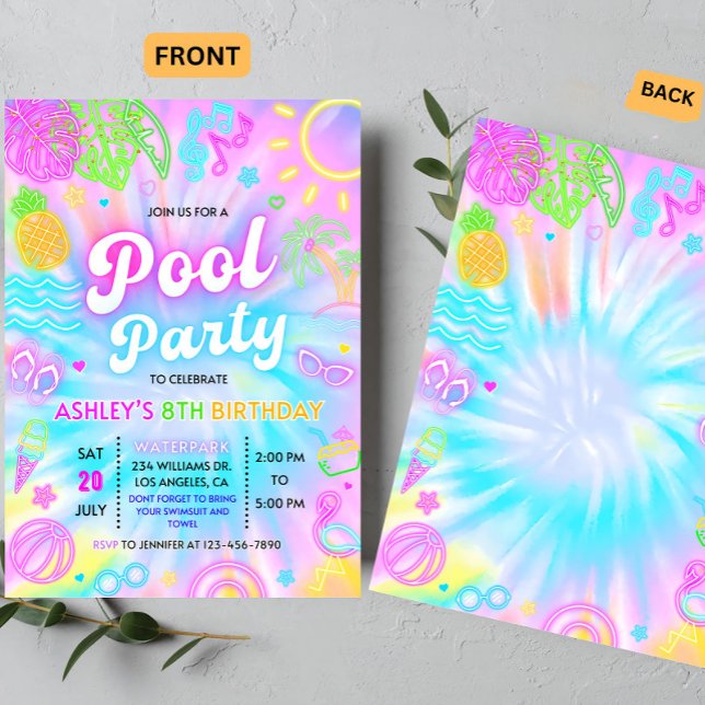 Invitación a una fiesta en la piscina, Fiesta de n (Subido por el creador)