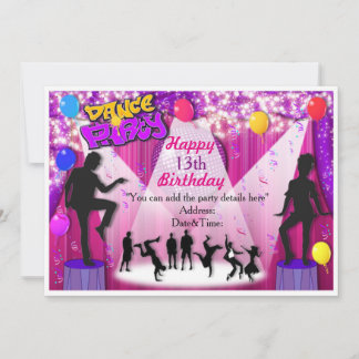 Invitación a una fiesta especial de baile