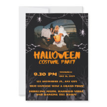 Invitación a una fiesta espeluznante de Halloween: