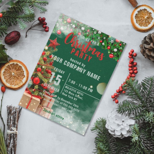 Invitación a una fiesta estacional de Navidades co (Subido por el creador)