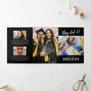 Invitación a una fiesta fotográfica de doble gradu