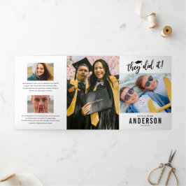 Invitación a una fiesta fotográfica de doble gradu