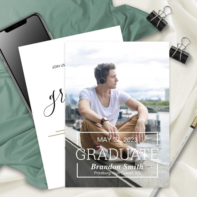 Invitación a una fiesta fotográfica para graduados (Subido por el creador)