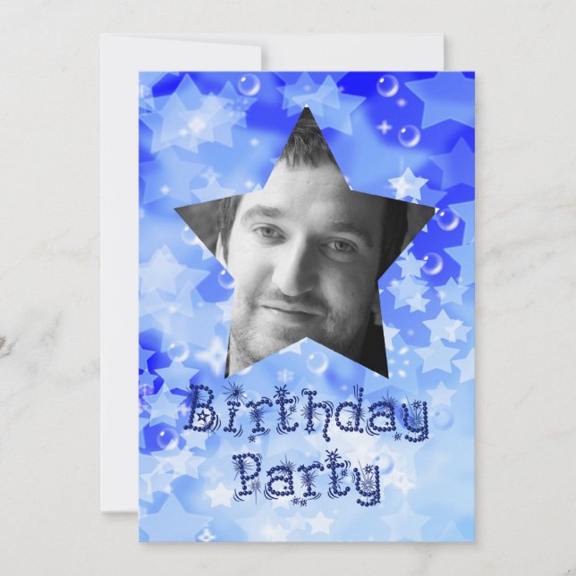 Invitación a una fiesta fotográfica para una super (Anverso)