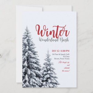 Invitación a una fiesta invernal maravillosa