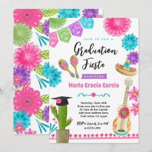 Invitación a una fiesta mexicana de graduación