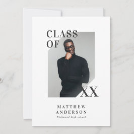 Invitación a una fiesta moderna de graduación de t